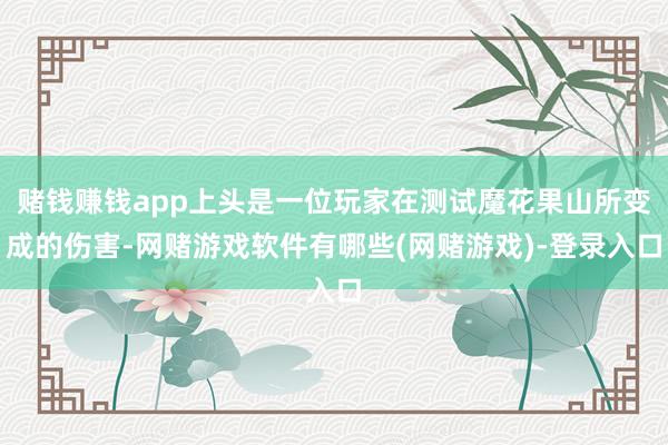 赌钱赚钱app上头是一位玩家在测试魔花果山所变成的伤害-网赌游戏软件有哪些(网赌游戏)-登录入口